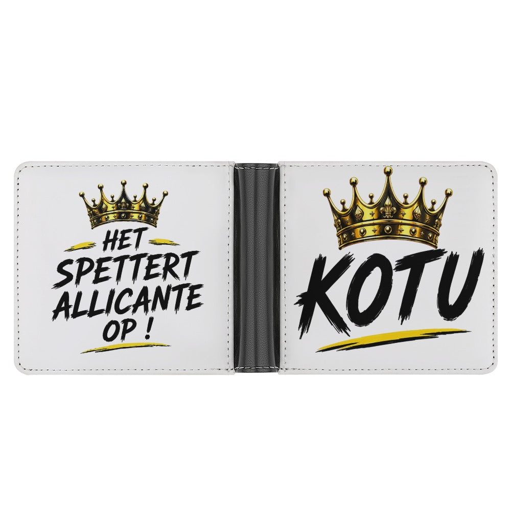 Leren portemonnee met verschillende designs aan beide zijden