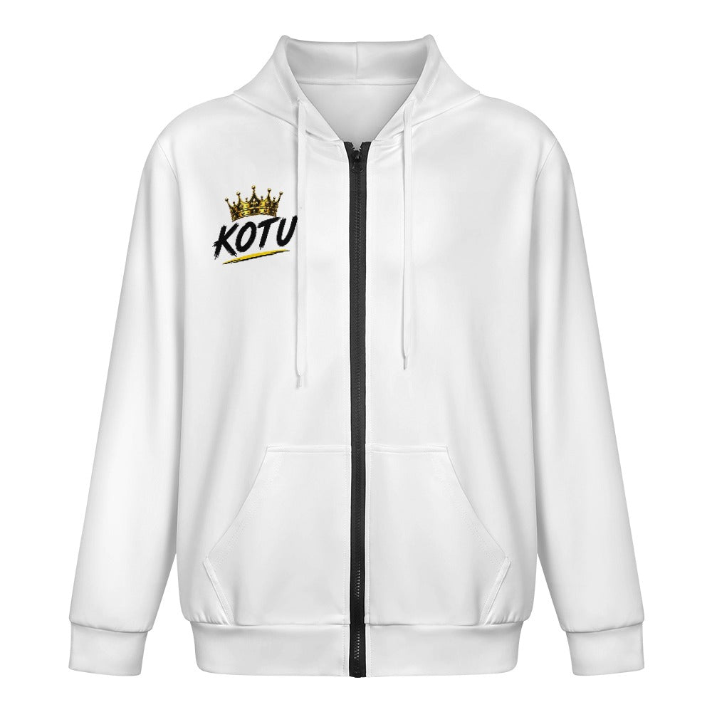 Modieuze jeugd hoodie met rits en zakken voor heren
