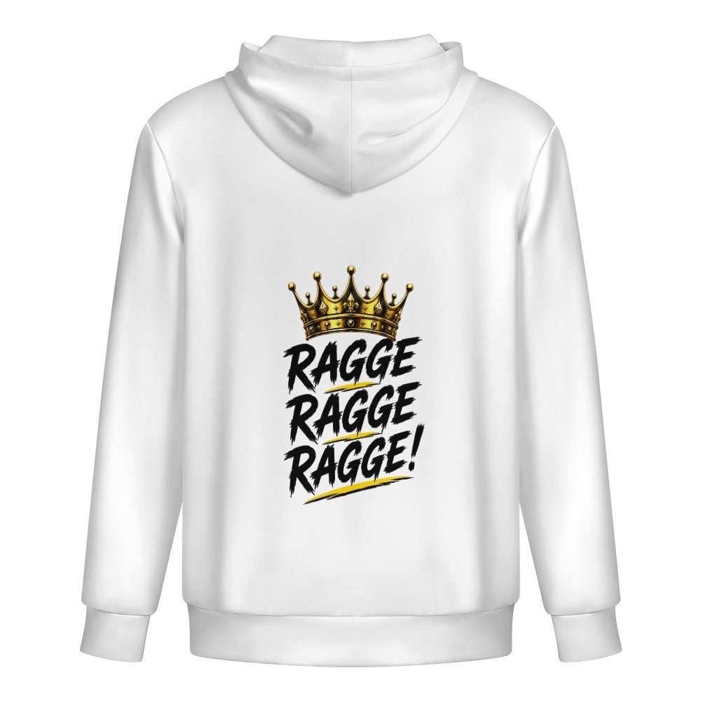 Modieuze jeugd hoodie met rits en zakken voor heren