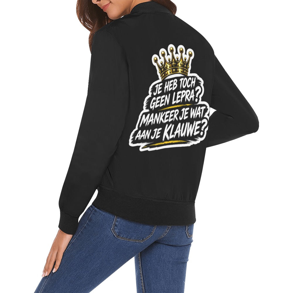 All Over Print Bomberjack voor Dames (H19)
