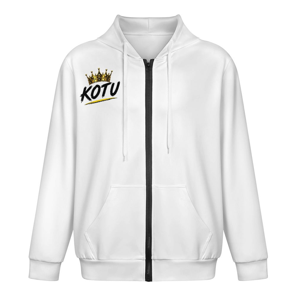 Modieuze jeugd hoodie met rits en zakken voor heren