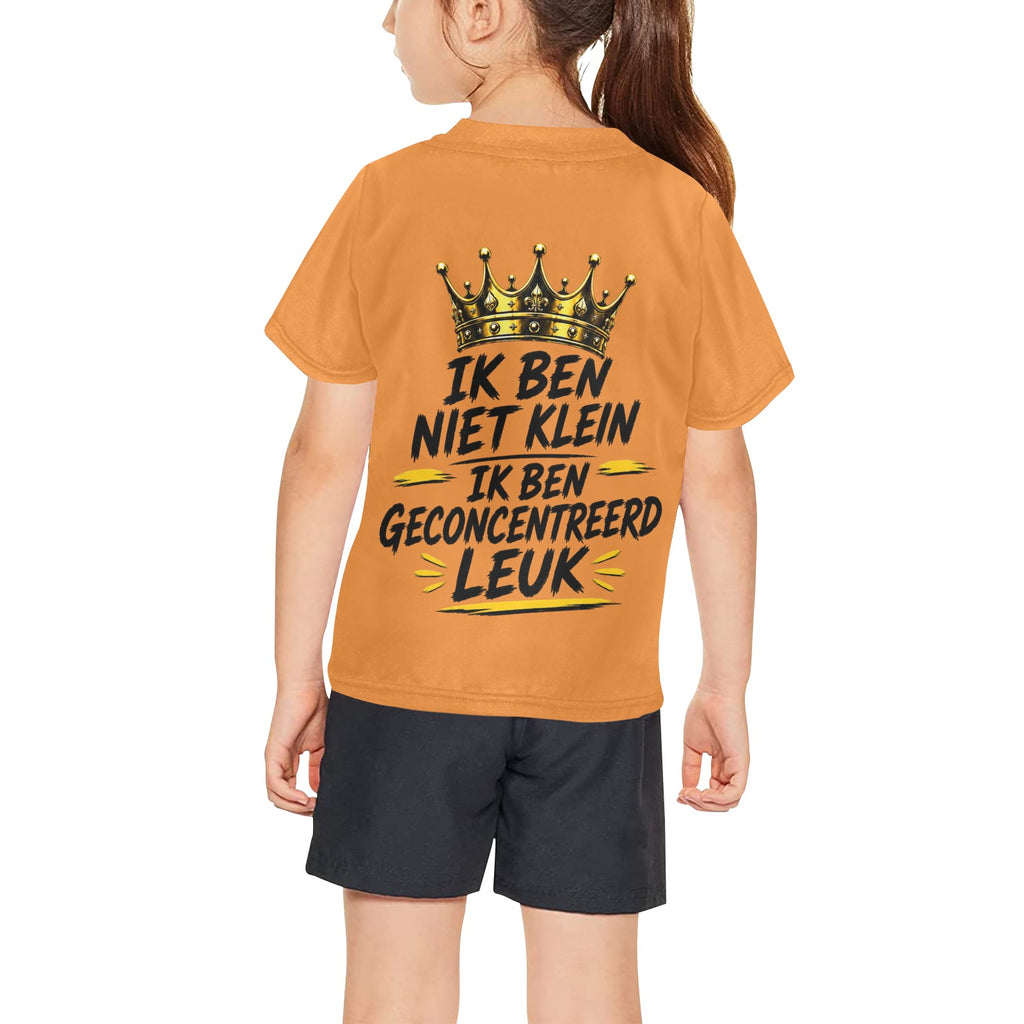 Meisjes All-Over Print Ronde Hals T-Shirt (T40-2)