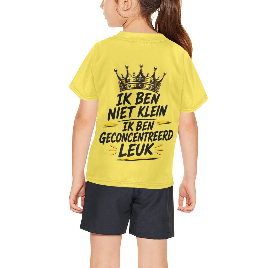 Meisjes All-Over Print Ronde Hals T-Shirt (T40-2)