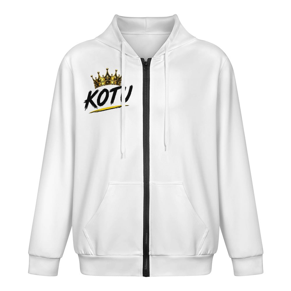Modieuze jeugd hoodie met rits en zakken voor heren