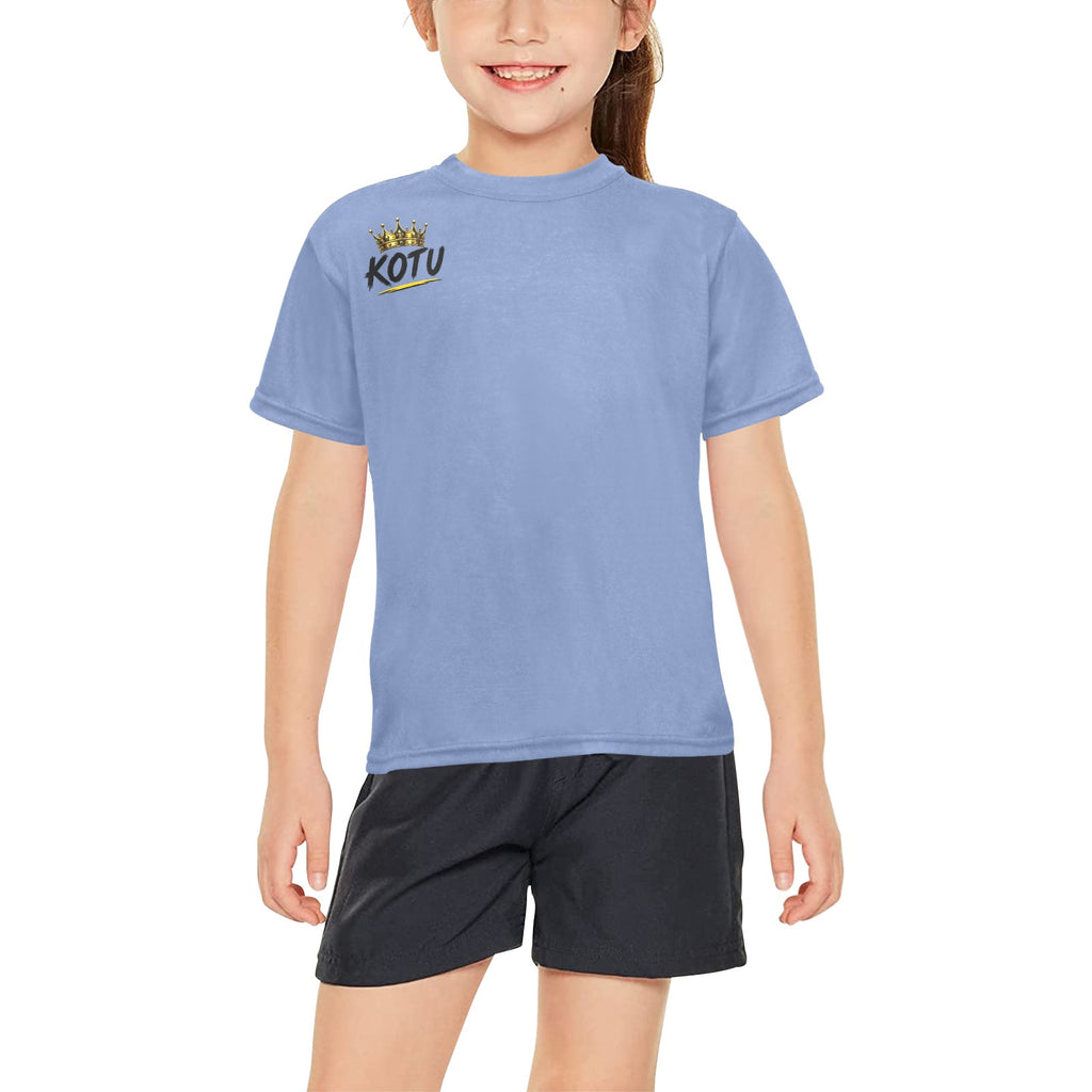 Meisjes All-Over Print Ronde Hals T-Shirt (T40-2)