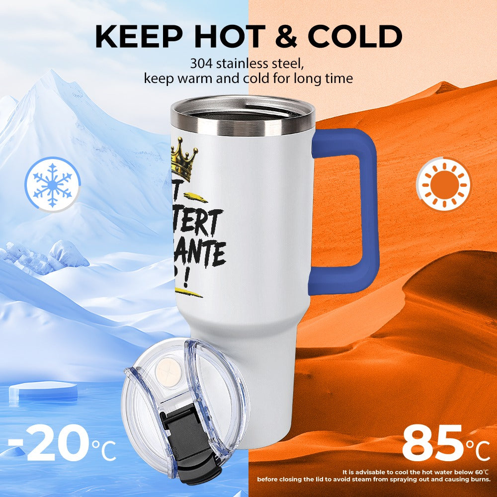 Grote thermosbeker op maat voor in de auto