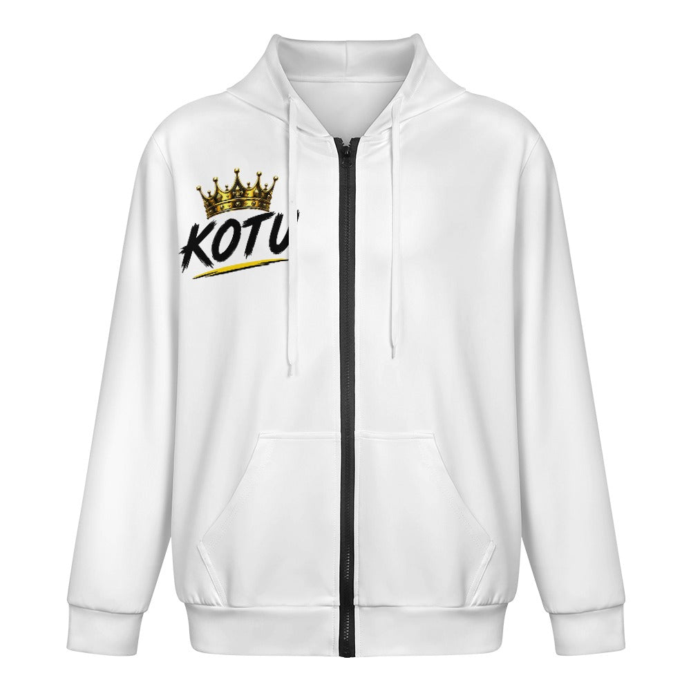 Modieuze jeugd hoodie met rits en zakken voor heren